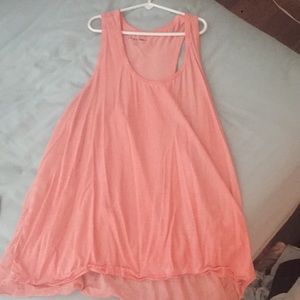 Coral flows tank top